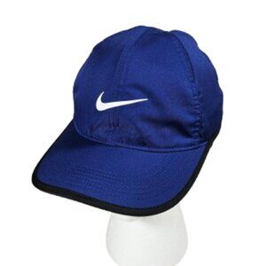 Nike Featherlight Dri-Fit Blue and White Hat Women One Size